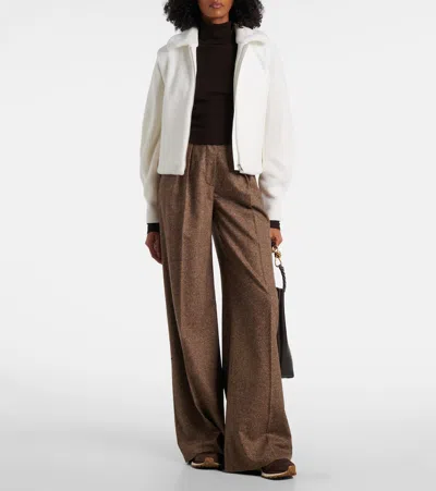 Veronica Beard Valentina Genuine Shearling Lined Sneaker In Espresso