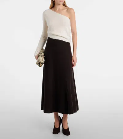 Lisa Yang Dae One-shoulder Cashmere Top In White