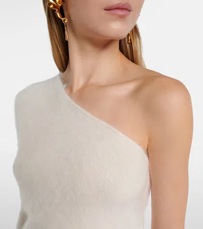 Lisa Yang Dae One-shoulder Cashmere Top In White