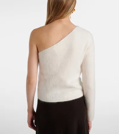 Lisa Yang Dae One-shoulder Cashmere Top In White