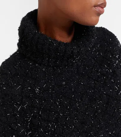 Dries Van Noten Wool-blend Turtleneck Sweater In Black