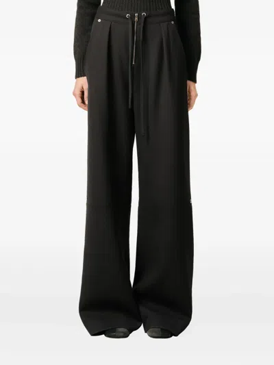 Ami Alexandre Mattiussi Black Wool Zipped Trousers Grey In Black