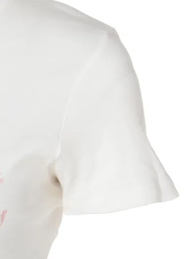 Pre-owned Dior 2004 Trotter-logo T-shirt In White