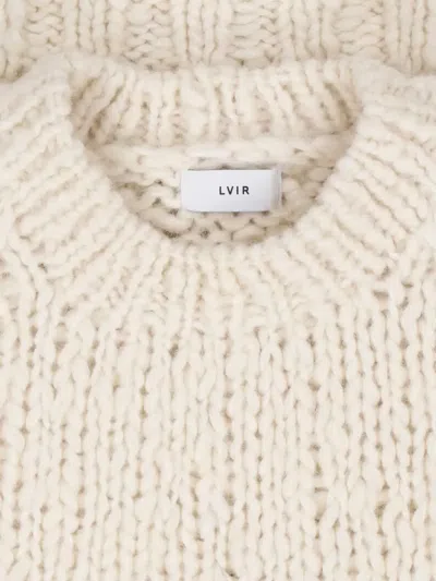 Lvir Alpaca Blend Sweater In Neutral