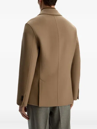 12 Storeez Pocket Wool-cashmere Blazer In Neutral