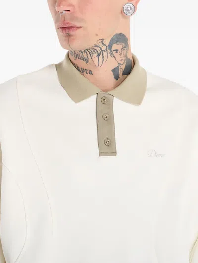 Dime French-terry Rugby Polo Shirt In Neutral