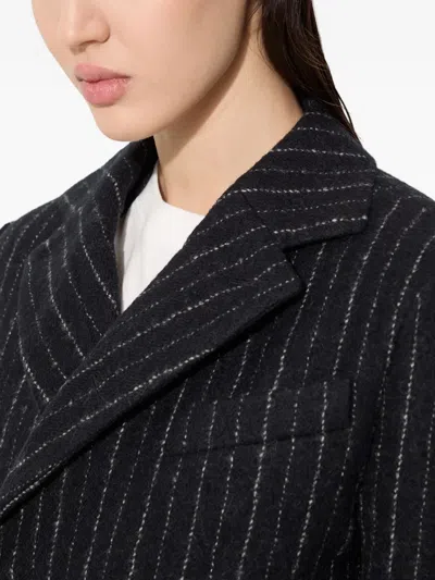 Kenzo Pinstripe Blazer In Black