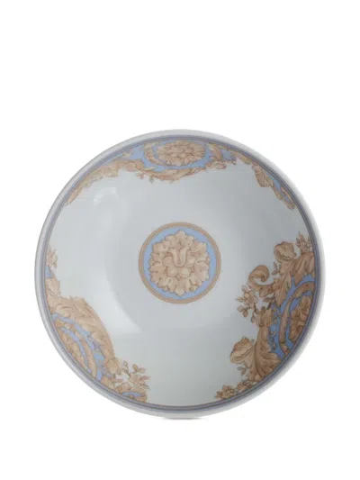 Versace Home Barocco-print Kids Tableware (set Of Three) In Neutral