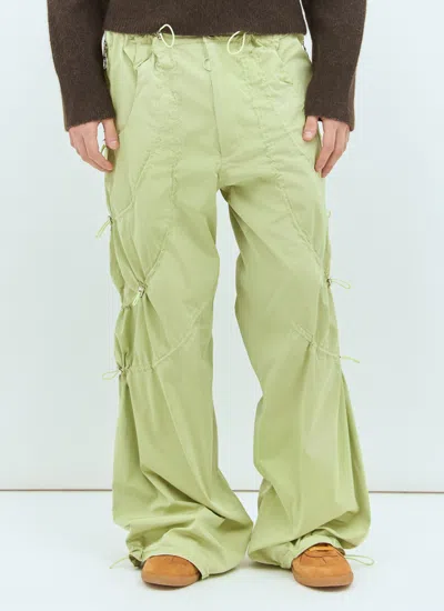 Charlie Constantinou Men Adjustable Fit Cord Pants In Green