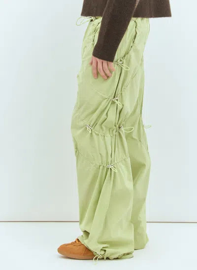 Charlie Constantinou Men Adjustable Fit Cord Pants In Green