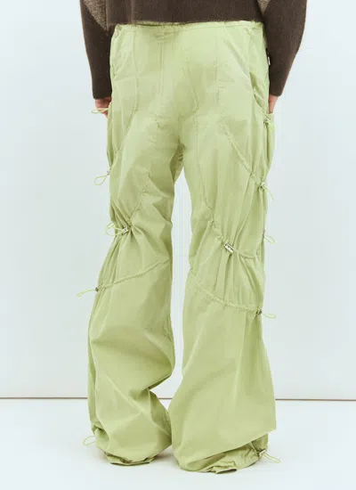 Charlie Constantinou Men Adjustable Fit Cord Pants In Green