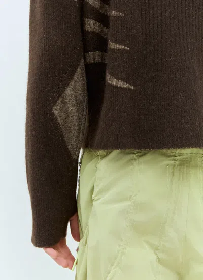 Charlie Constantinou Men Plated Pullover Hooded Sweater In Brown