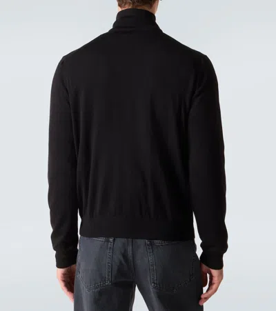 Prada Reversible Virgin Wool And Re-nylon Jacket In Black