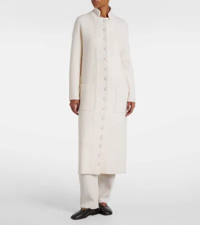 Lisa Yang Rhea Cashmere Coat In White