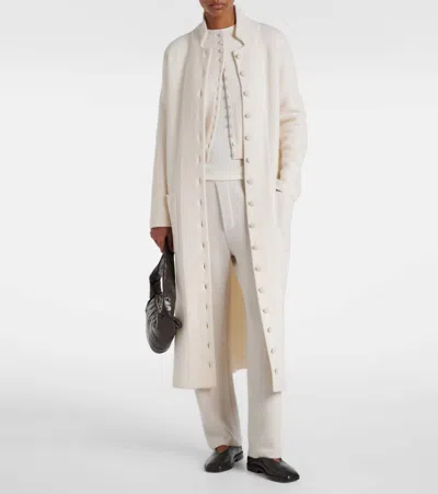 Lisa Yang Rhea Cashmere Coat In White