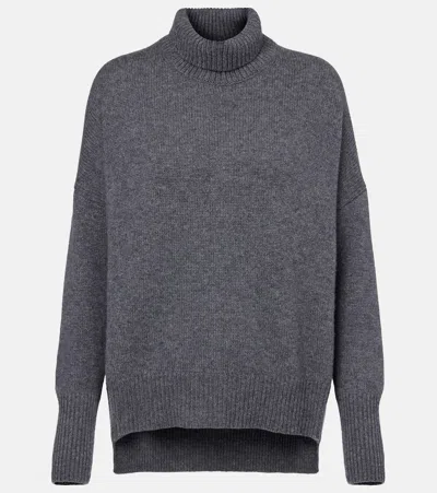 Lisa Yang Heidi Cashmere Turtleneck Sweater In Gray