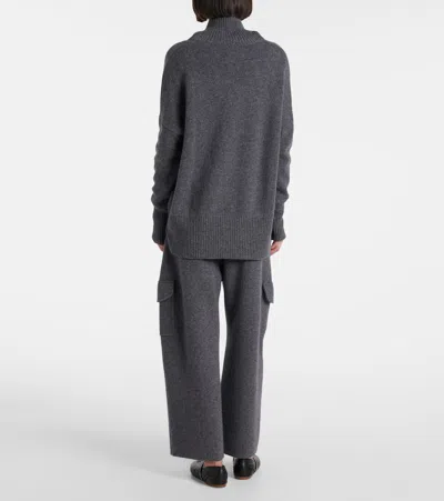 Lisa Yang Heidi Cashmere Turtleneck Sweater In Gray