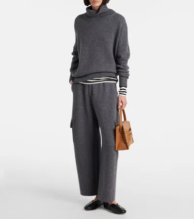 Lisa Yang Heidi Cashmere Turtleneck Sweater In Gray