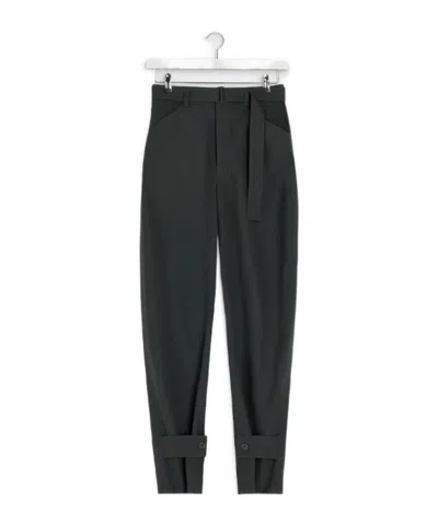 Lemaire Curved Tailored Pants In Black