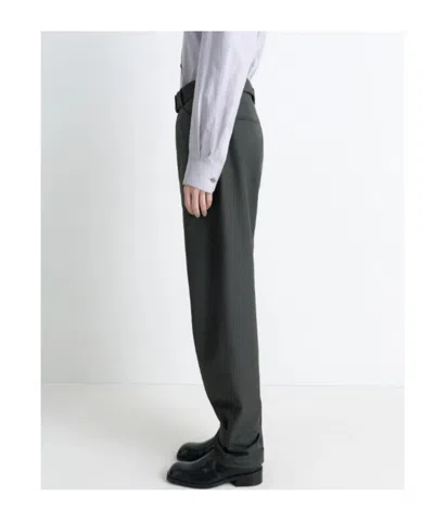Lemaire Curved Tailored Pants In Black