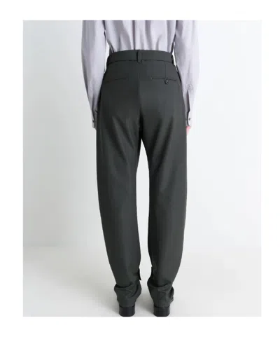 Lemaire Curved Tailored Pants In Black