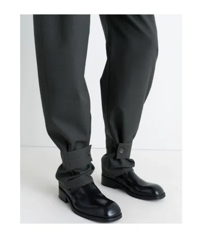 Lemaire Curved Tailored Pants In Black