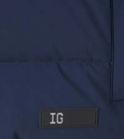 Il Gufo Hooded Down Jacket In Blue