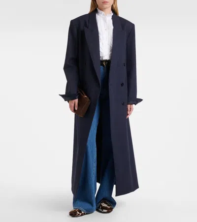 Polo Ralph Lauren Ruffled Cotton And Silk Blouse In White