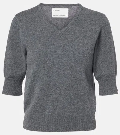 Extreme Cashmere Mel Cashmere Top In Gray