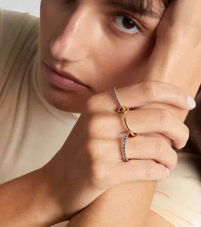Spinelli Kilcollin Norah 18kt Gold Ring With Sapphires In Gold