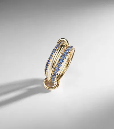 Spinelli Kilcollin Norah 18kt Gold Ring With Sapphires In Gold
