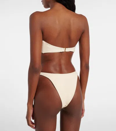 Same Rosette Floral-appliqué Bikini Bottoms In Black