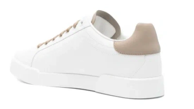 Dolce & Gabbana Port.light Strobel Sneakers In White
