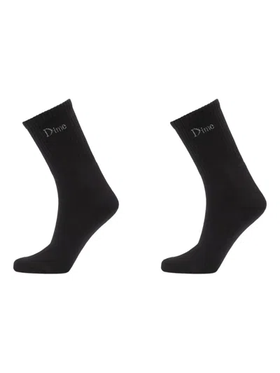 LOGO细节针织袜（两双装）