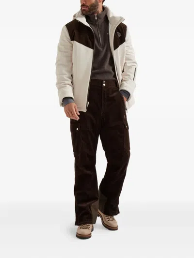 Brunello Cucinelli Cotton Corduroy Mountain Trousers In Black