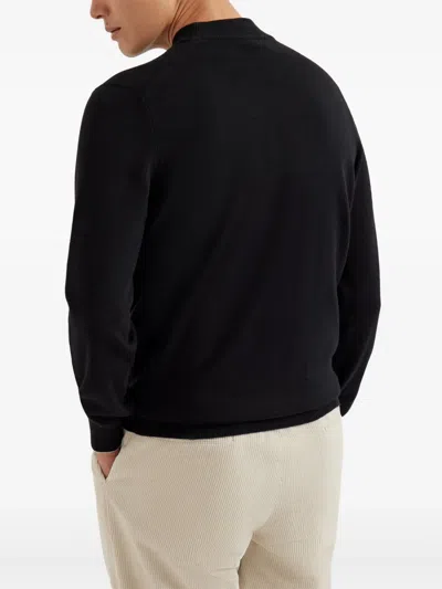 Brunello Cucinelli Funnel-neck Sweater In Black