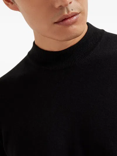 Brunello Cucinelli Funnel-neck Sweater In Black