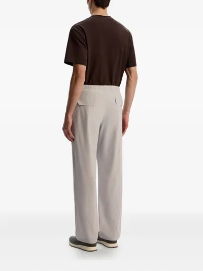 12 Storeez Elasticated Tech-shell Trousers In Gray