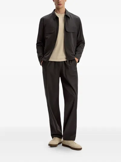 12 Storeez Tech-shell Trousers In Black