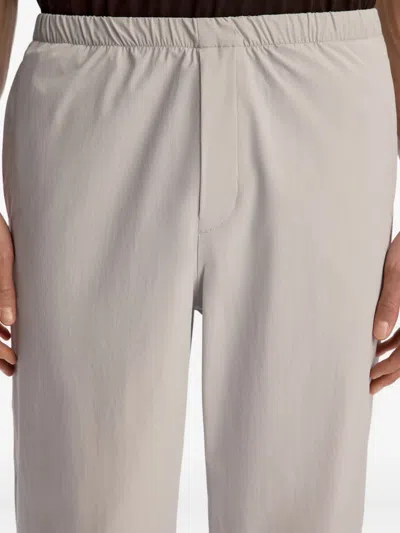 12 Storeez Elasticated Tech-shell Trousers In Gray