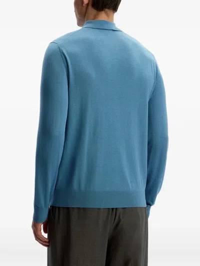 12 Storeez Buttoned Polo Shirt In Blue