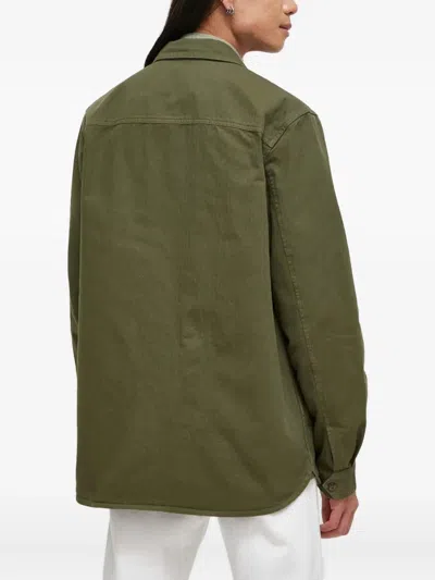 Les Deux Logo-embroidered Shirt In Green