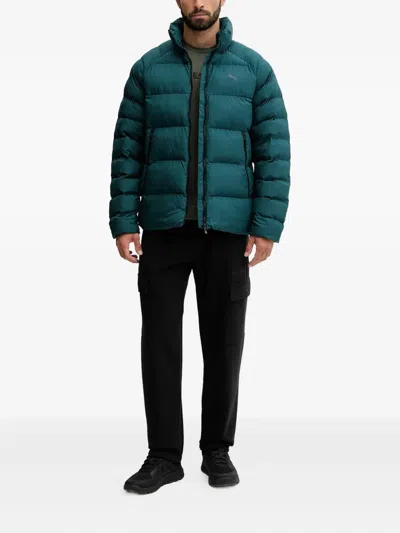 Puma Mono Zip Puffer Jacket In Green
