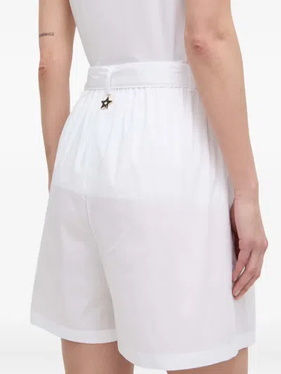 Liu •jo Belted Shorts In White