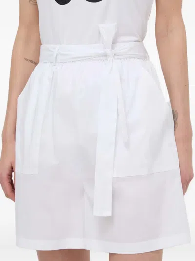 Liu •jo Belted Shorts In White