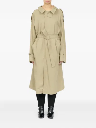 Mm6 Maison Margiela Convertible Trench Coat In Neutral