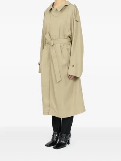 Mm6 Maison Margiela Convertible Trench Coat In Neutral