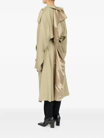 Mm6 Maison Margiela Convertible Trench Coat In Neutral