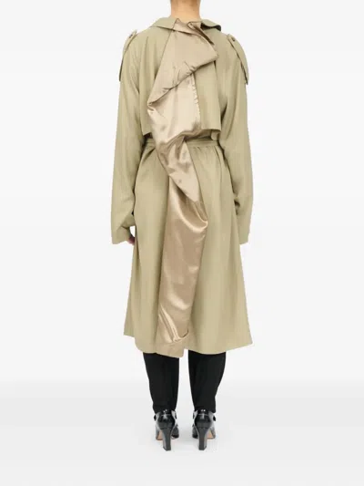 Mm6 Maison Margiela Convertible Trench Coat In Neutral