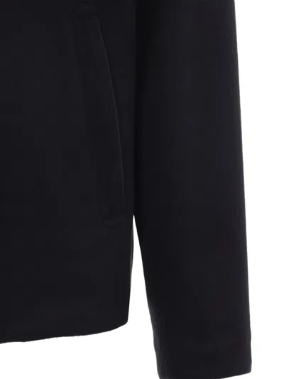 Canali Navy Blue Coach Cashmere Jacket In Blue